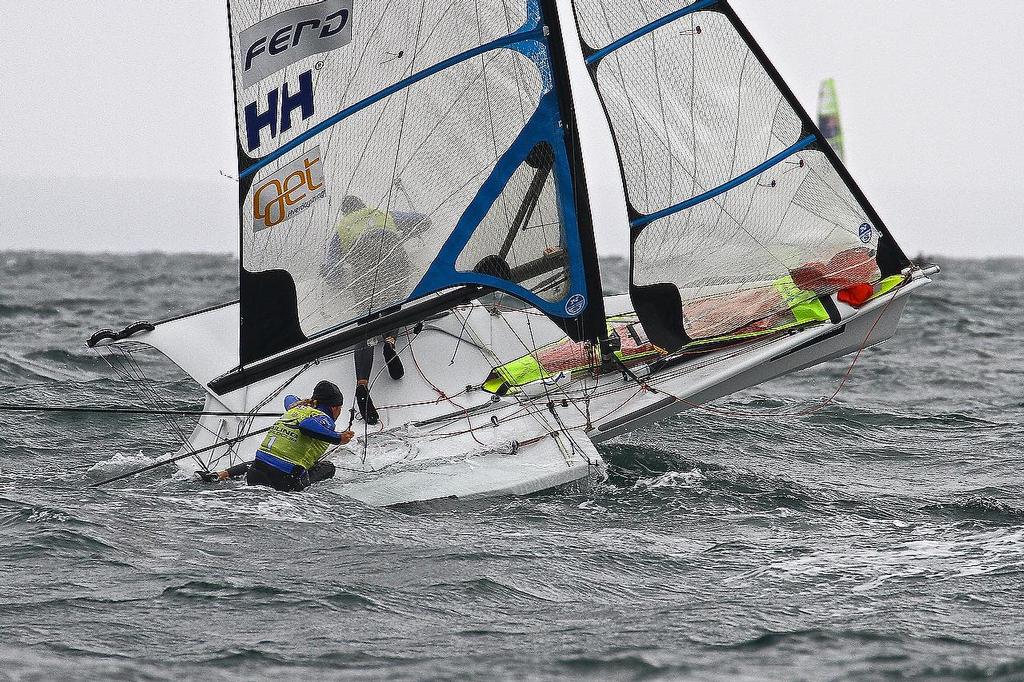 ISAF Sailing World Cup, Melbourne Day 3 - 49erFX (NOR) © Richard Gladwell www.photosport.co.nz